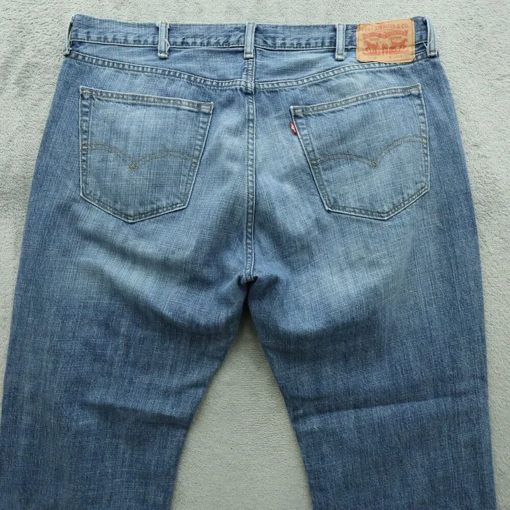 Levi's 559 Jeans Mens Size 38x30 Blue Relaxed Fit 100% Cotton Denim Timeworn